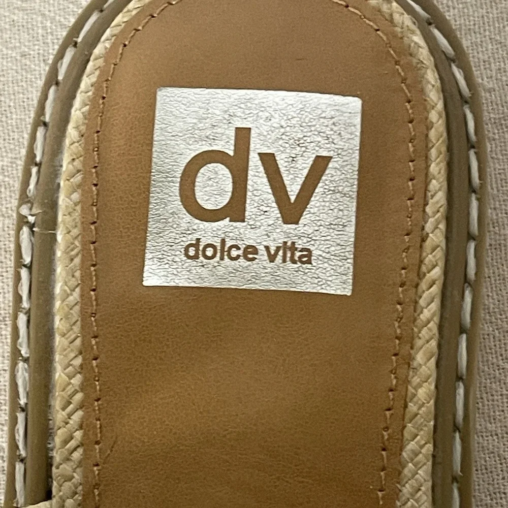 DV by Dolce Vita Fyona Fisherman Sandals Women Sz 8 Woven & Gold Buckle NWOB - Picture 10 of 12